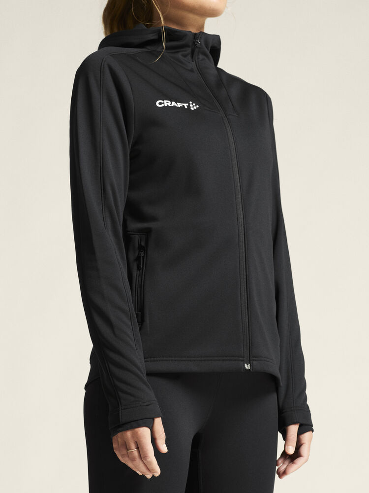 Craft Evolve 2.0 Brushed Hood Jacket W - Black AW25 [999000] / XS