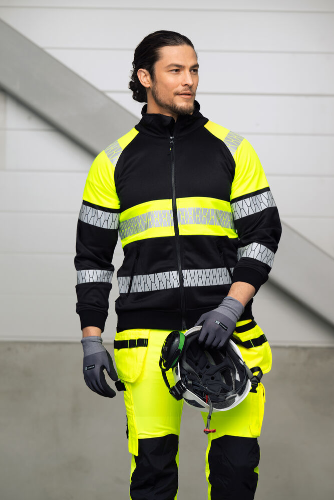Jobman 5225 Sweatshirt Hel-Zip Varsel, bild 2