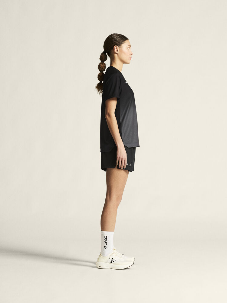 Craft Evolve 2.0 Structured Graphic Jersey W - BLACK-GRANITE [999985] / XS