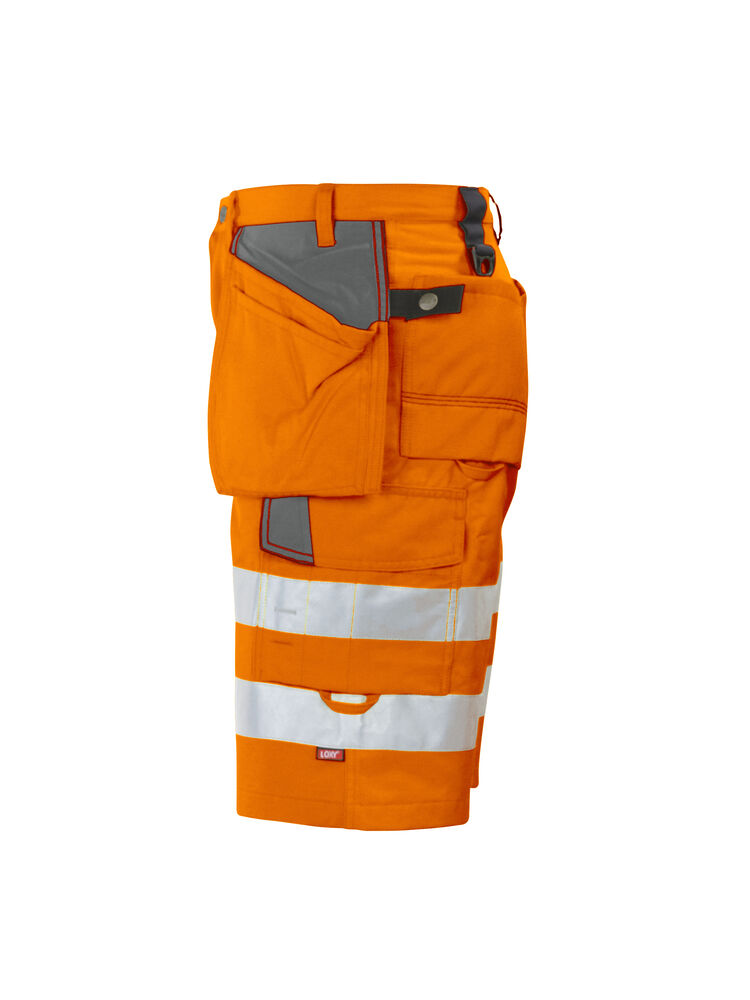 Projob 6503 SHORTS EN ISO 20471 KLASSE 2/1 - Orange/Grey [17] / C44