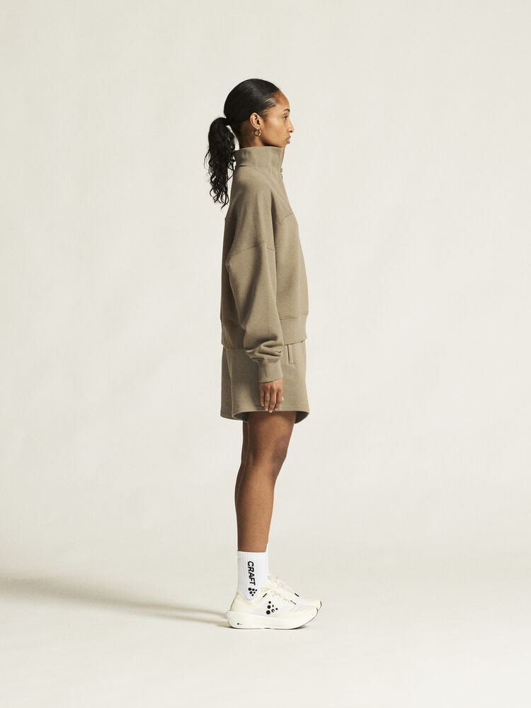 Craft Frequent HZ Sweatshirt W - Taupe (retail) [240000] / XS