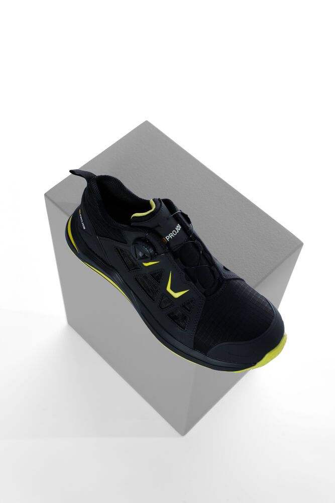 Projob 9514 SIKKERHEDSSANDAL ORYX S1PS - Black/Yellow [9910] / 35