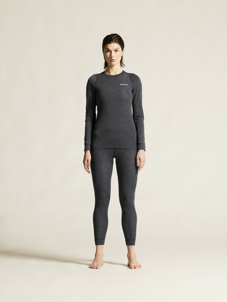 Craft Wool Merino Set W - BLACK MELANGE [998000] / XS