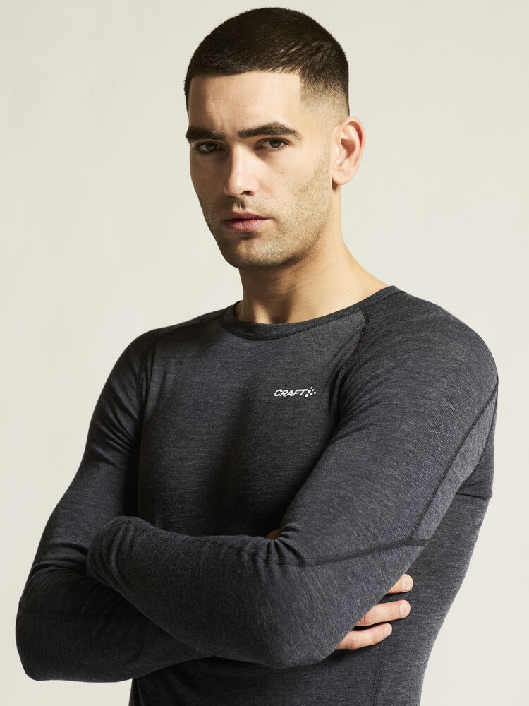 Craft Wool Merino Set M - BLACK MELANGE [998000] / XS