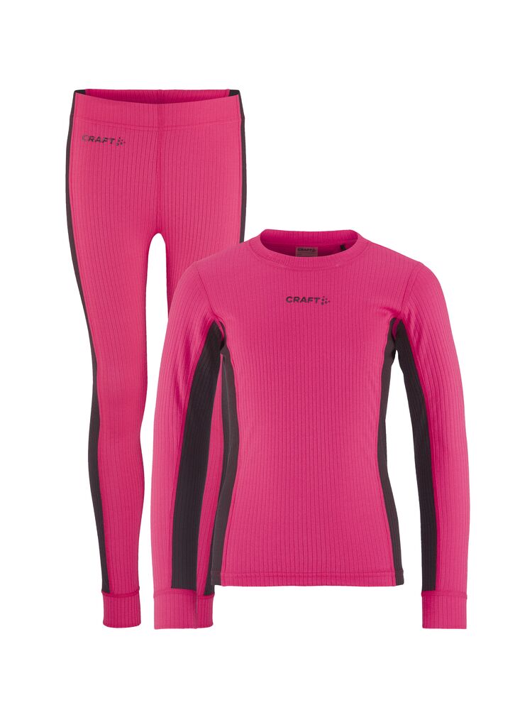 CORE Dry Baselayer Set J från Craft i Fame/Dk plum