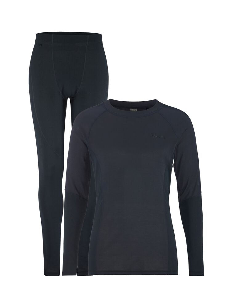 Craft CORE Warm Baselayer Set M - Blues/Dk Navy (retail) [375395] / XS