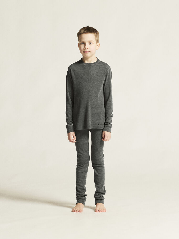 Craft Wool Merino Set Jr - Juniper-Melange (retail) [680200] / 110/116