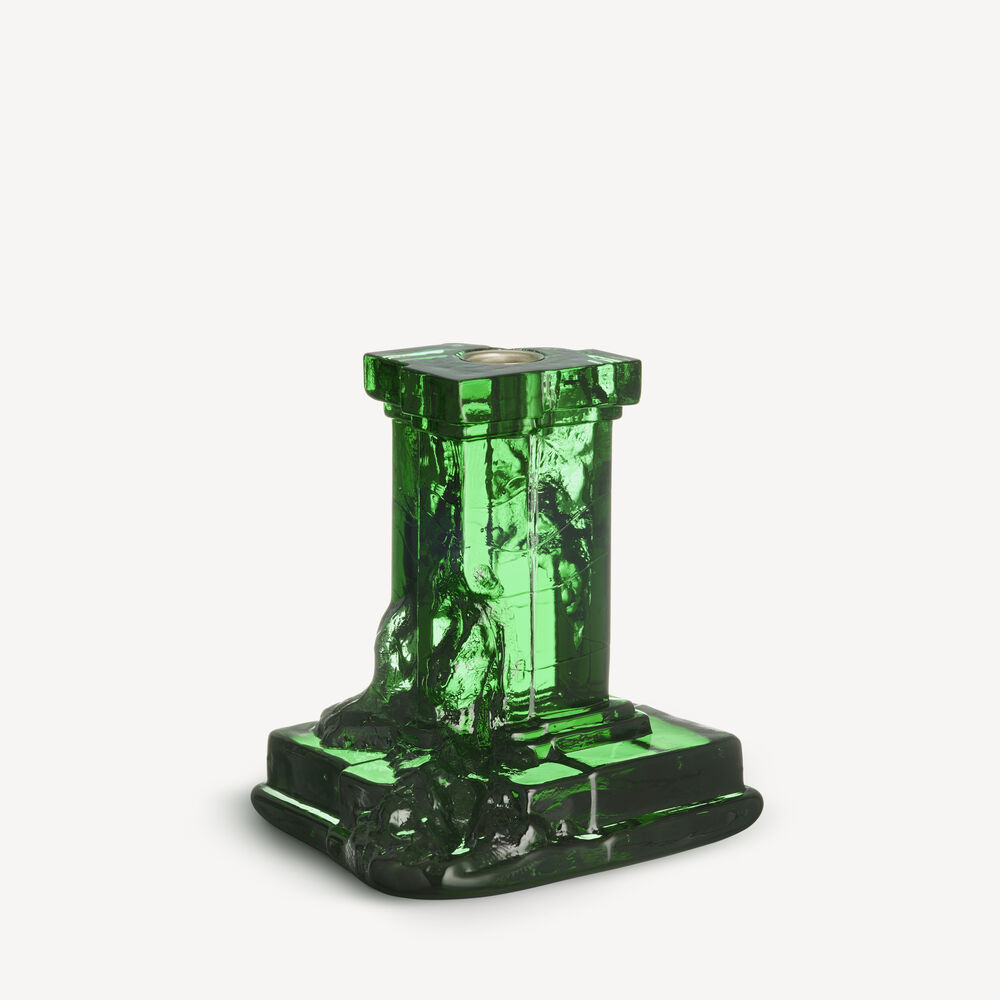 Rocky Baroque candlestick emerald green 150mm