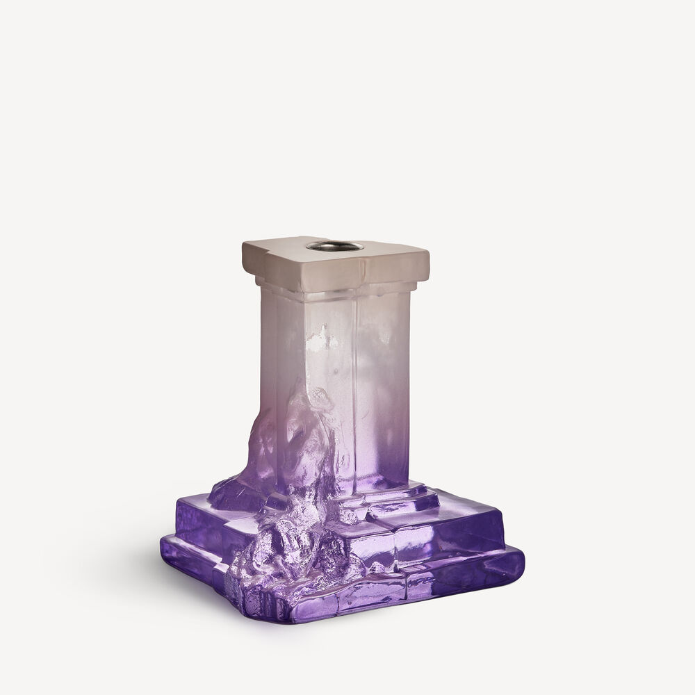 Rocky Barouqe Candlestick Lilac Haze 150Mm