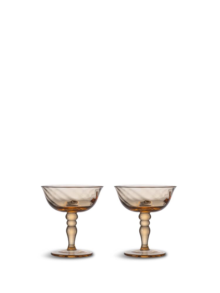 Italian coupe Opacity 2pcs/set Peach