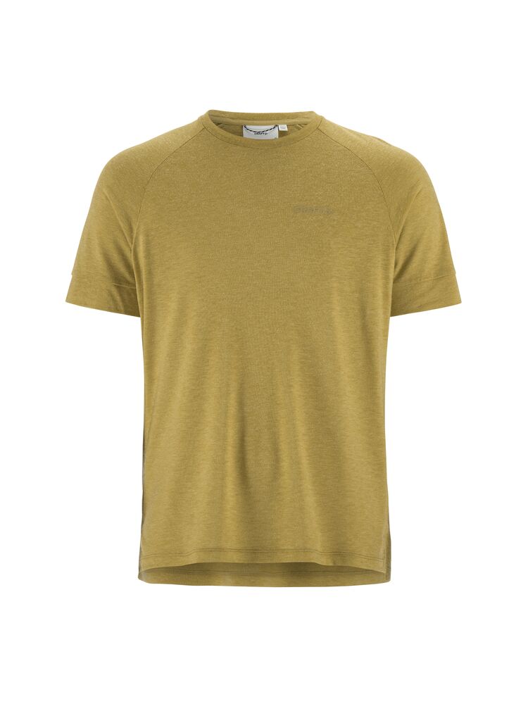Wool SS Tee M från Craft i Khaki melange
