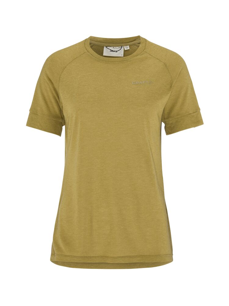 Wool SS Tee W från Craft i Khaki melange