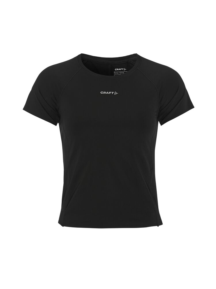 Craft Hypervent Cropped Tee W - Black [9990] / XS