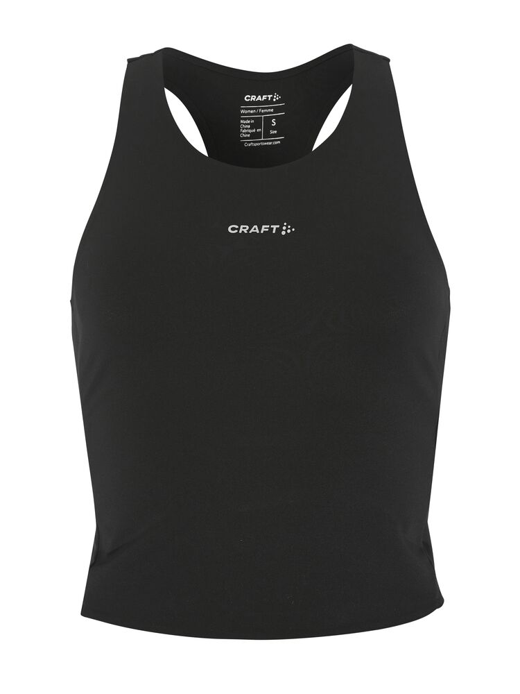 Craft Hypervent Cropped Pocket Singlet W - Black [9990] / XS