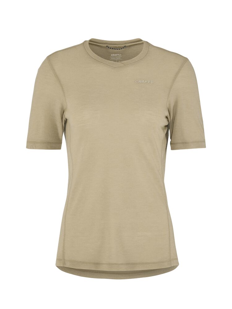 Craft Everyday Wool SS Tee W - Hay Melange [608M] / XS