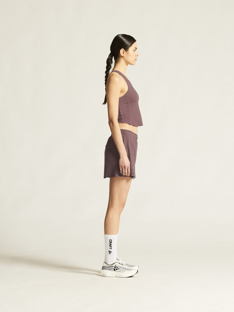 Craft Hypervent Cropped Pocket Singlet W - Flint (Retail) [7880] / XS