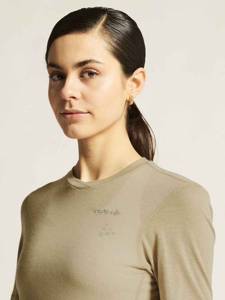 Craft Everyday Wool SS Tee W - Hay Melange [608M] / XS