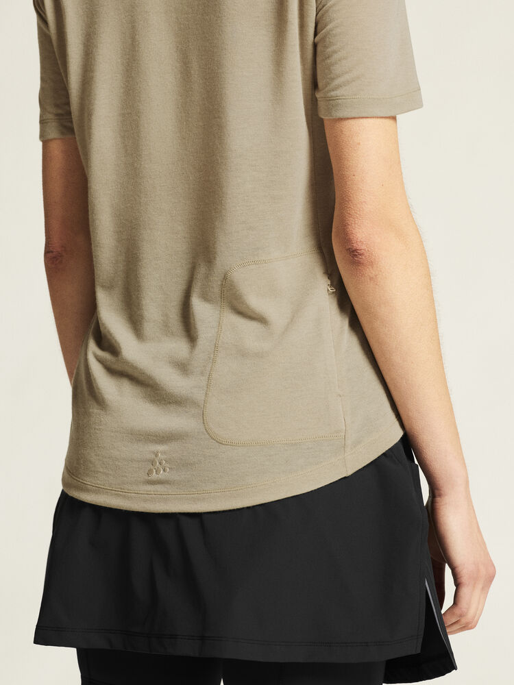 Craft Everyday Wool SS Tee W - Hay Melange [608M] / XS