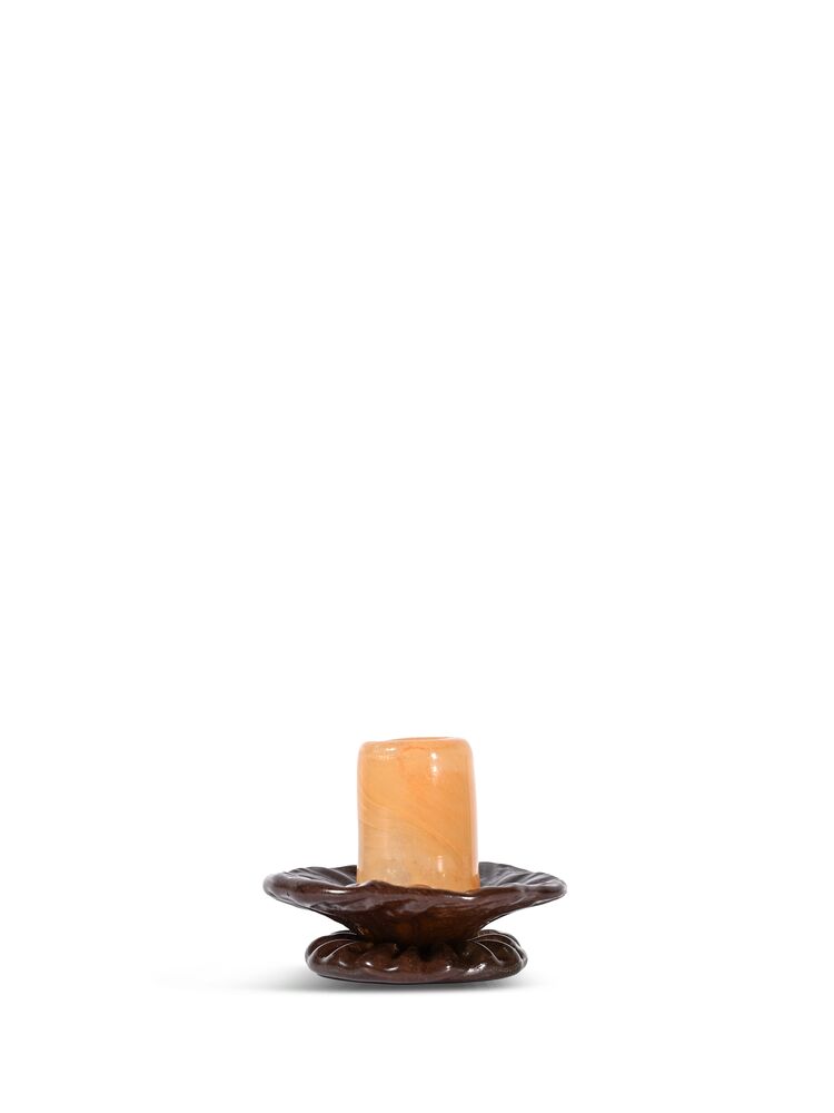 Candlestick Lara XS Orange/brown