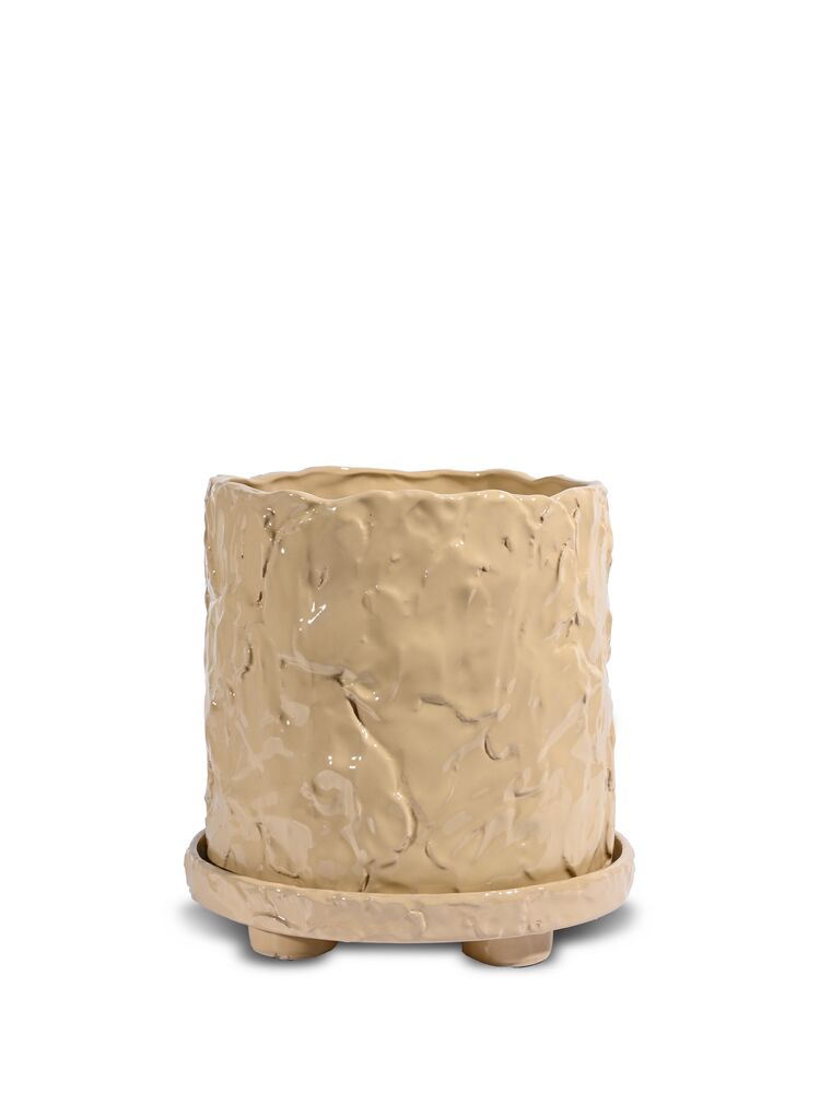 Kruka Muddy L från Byon i Beige