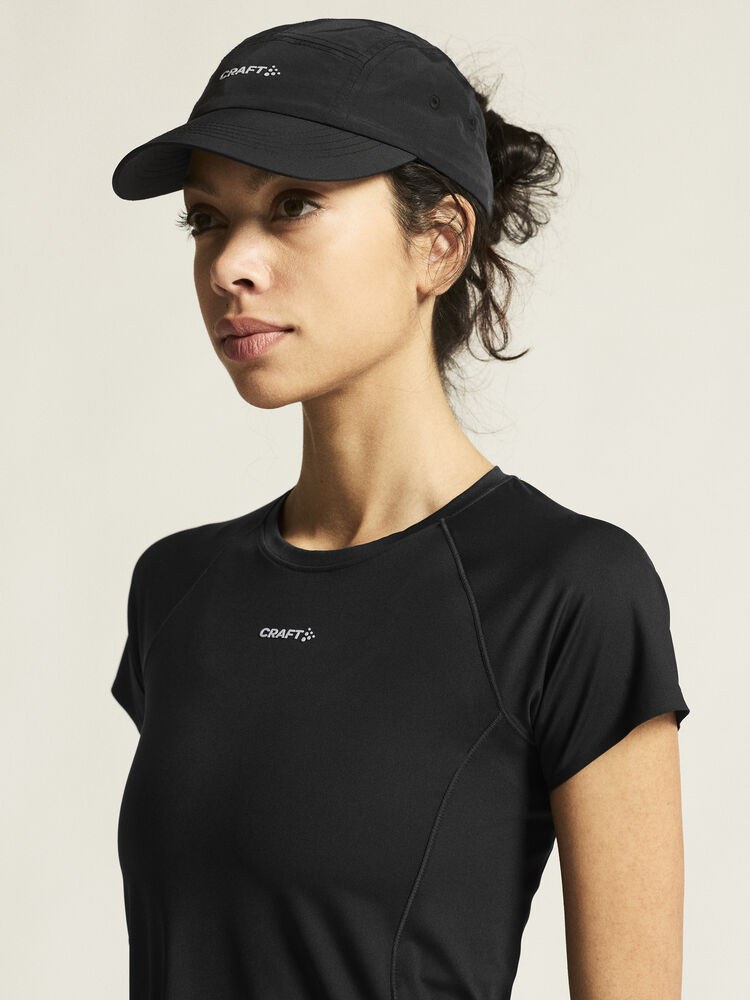 Craft Hypervent Cropped Tee W - Black [9990] / XS