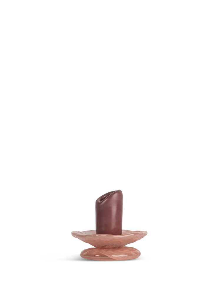 Candlestick Lara XS Bordeaux/pink