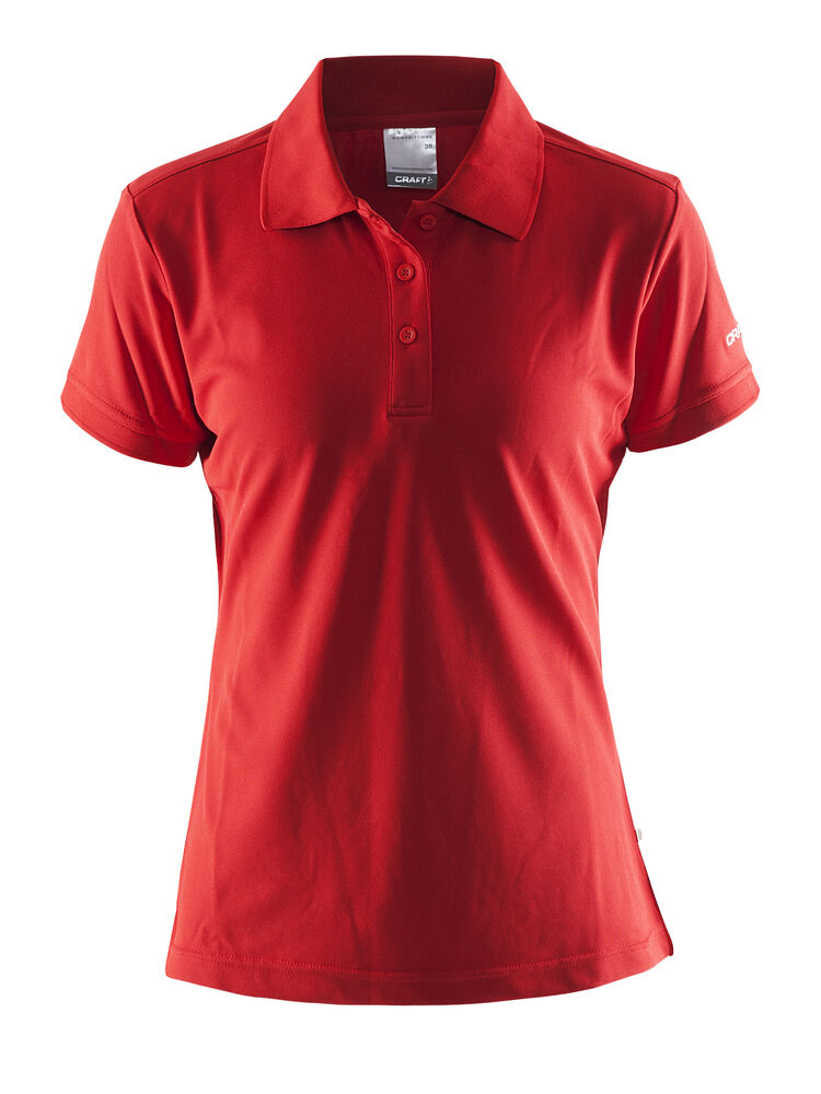 Polo Shirt Pique Classic W från Craft i Bright red
