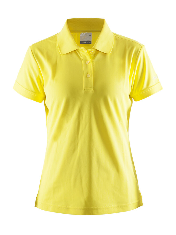 Polo Shirt Pique Classic W från Craft i Gul