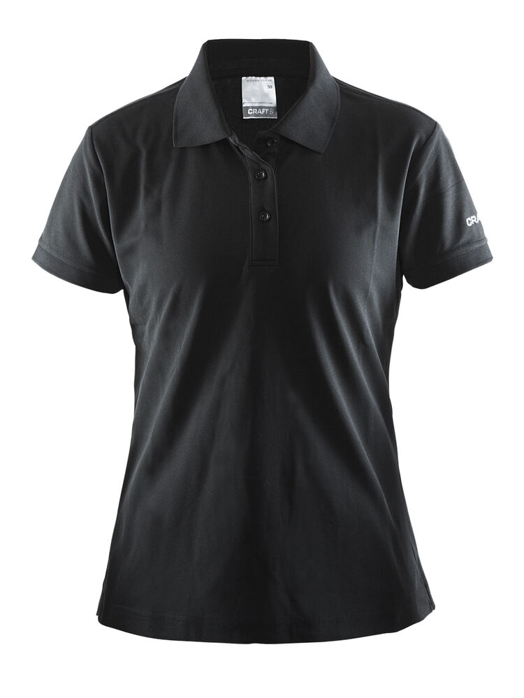 Polo Shirt Pique Classic W från Craft i Svart