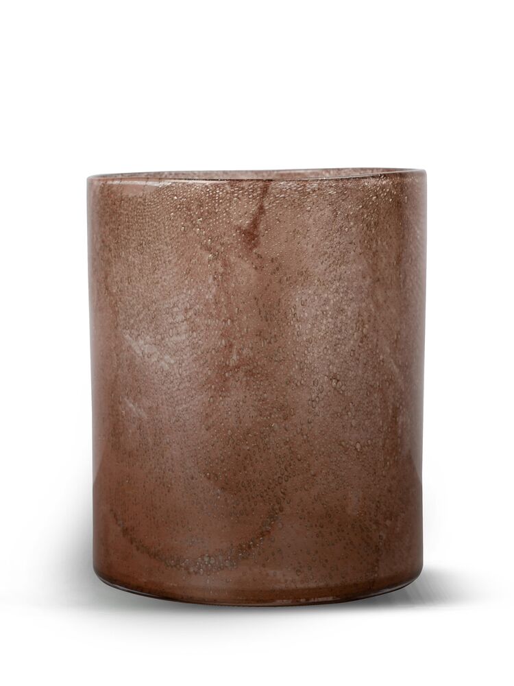 Vase/Candle holder Calore (2) Rusty red