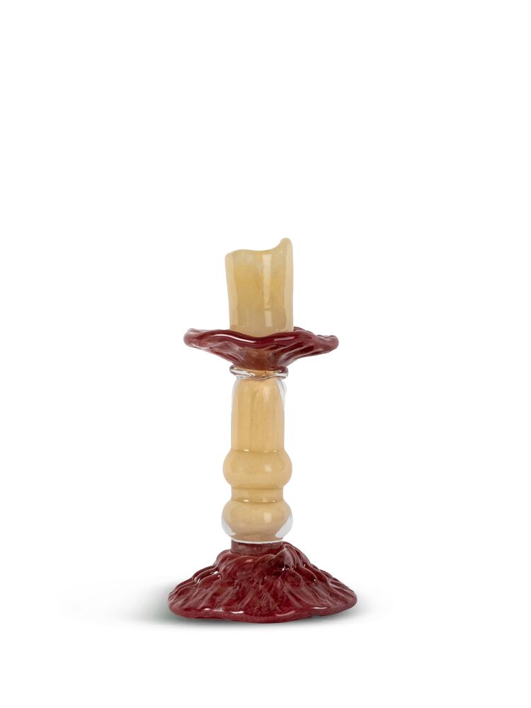Candlestick Lara S Beige