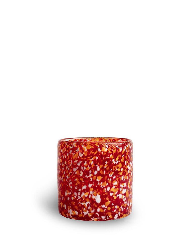 Candle holder Calore XS Red/orange