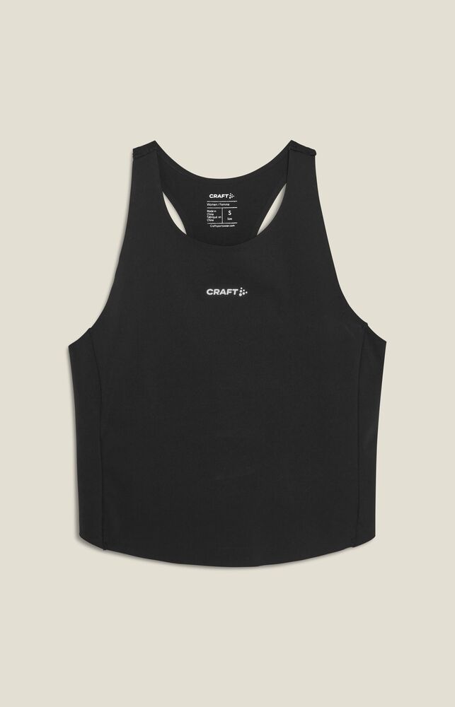 Craft Hypervent Cropped Pocket Singlet W - Black [9990] / XS