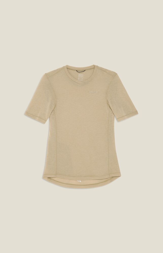 Craft Everyday Wool SS Tee W - Hay Melange [608M] / XS