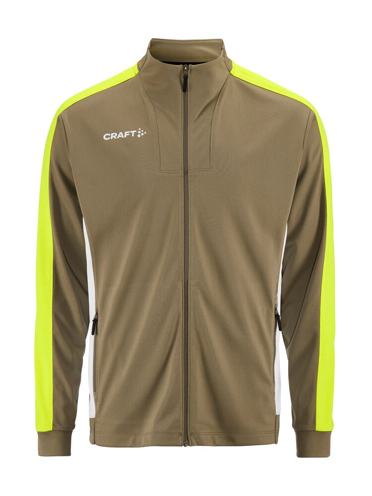 Craft Evolve 2.0 Contrast Full Zip Jacket M - Raw/Contrast yellow [237Y] / XS
