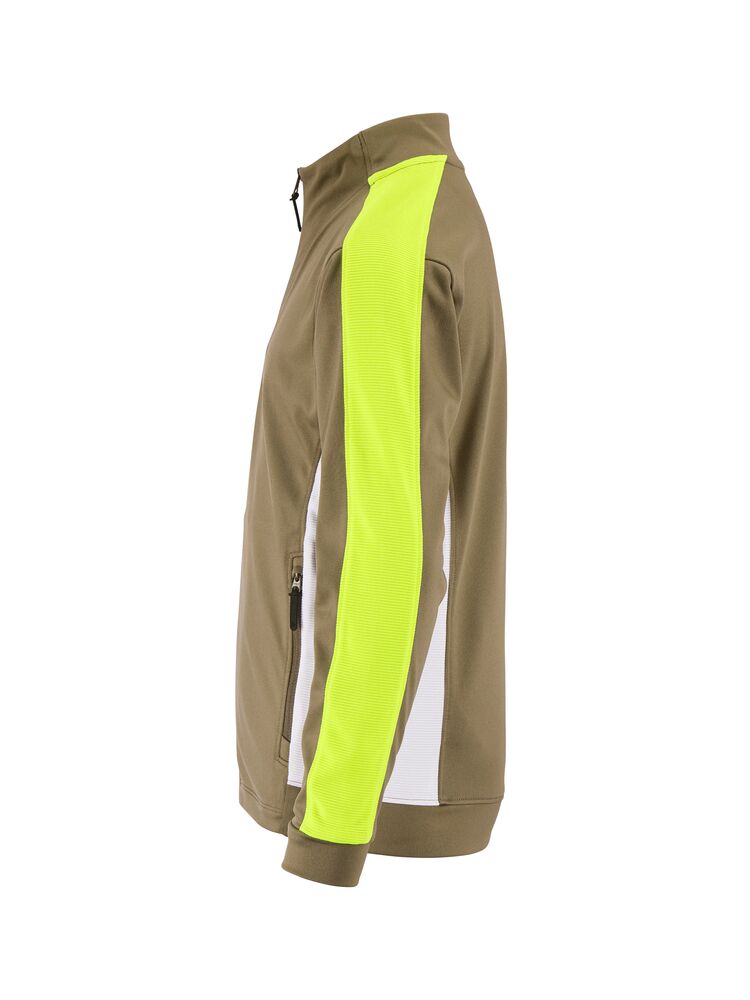 Craft Evolve 2.0 Contrast Full Zip Jacket Jr - Raw/Contrast yellow [237Y] / 122/128