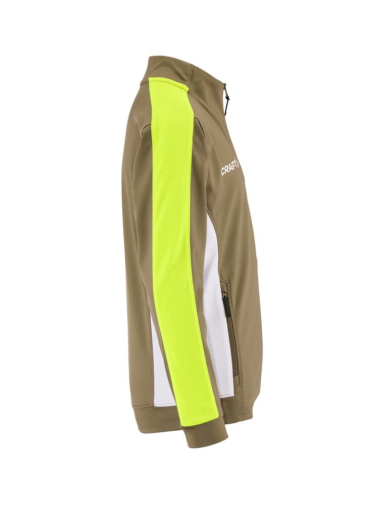 Craft Evolve 2.0 Contrast Full Zip Jacket Jr - Raw/Contrast yellow [237Y] / 122/128