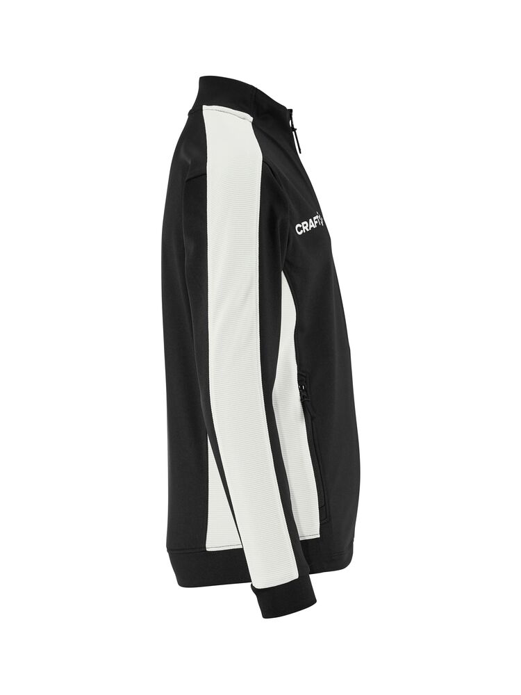 Craft Evolve 2.0 Contrast Full Zip Jacket Jr - Black/Contrast white [999W] / 122/128