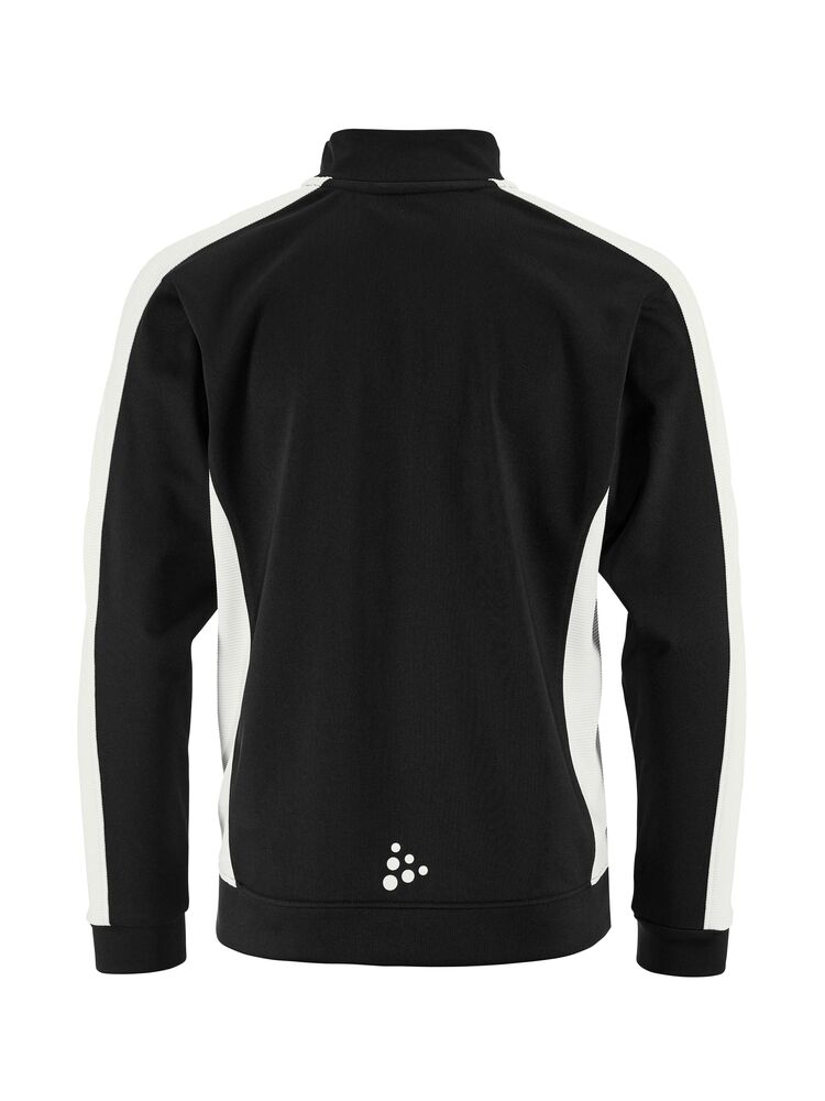 Craft Evolve 2.0 Contrast Full Zip Jacket Jr - Black/Contrast white [999W] / 122/128