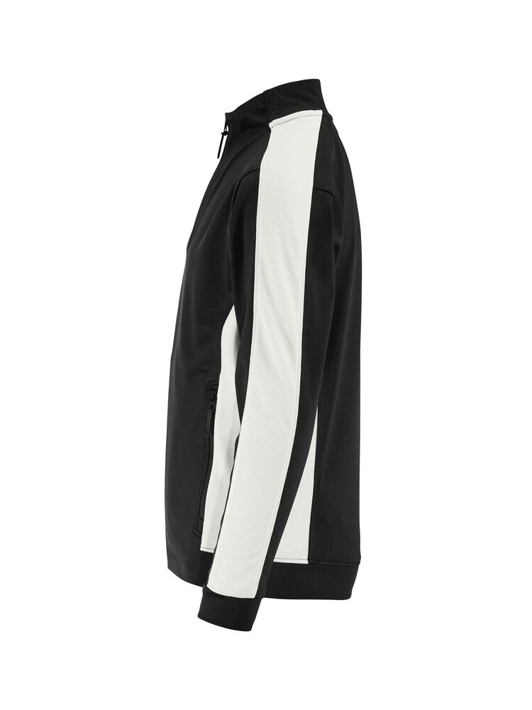 Craft Evolve 2.0 Contrast Full Zip Jacket Jr - Black/Contrast white [999W] / 122/128