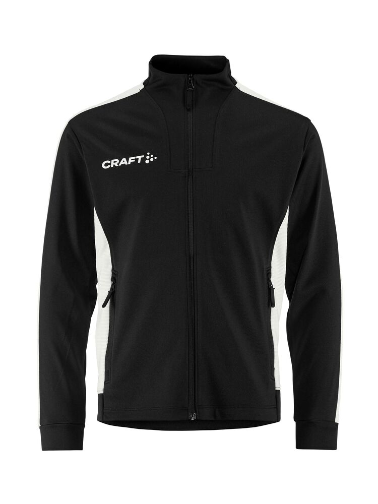 Craft Evolve 2.0 Contrast Full Zip Jacket Jr - Black/Contrast white [999W] / 122/128