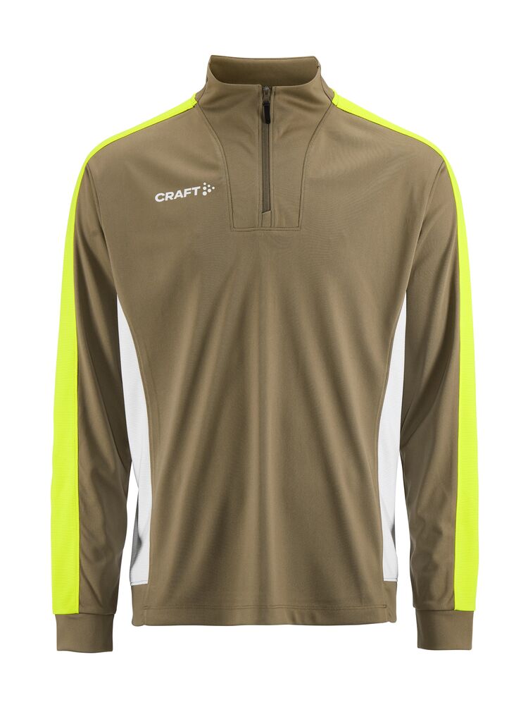 Craft Evolve 2.0 Contrast Half Zip M - Raw/Contrast yellow [237Y] / XS