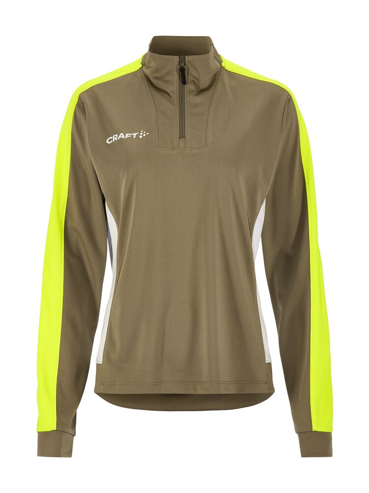Craft Evolve 2.0 Contrast Half Zip W - Raw/Contrast yellow [237Y] / XS