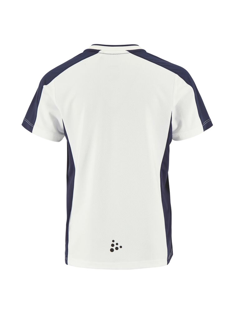 Craft Evolve 2.0 Contrast Jersey Jr - White/Navy [100N] / 122/128