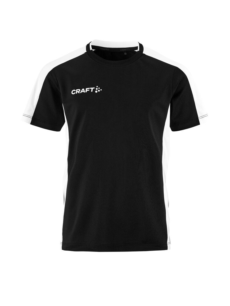 Craft Evolve 2.0 Contrast Jersey Jr - Black/Contrast white [999W] / 122/128