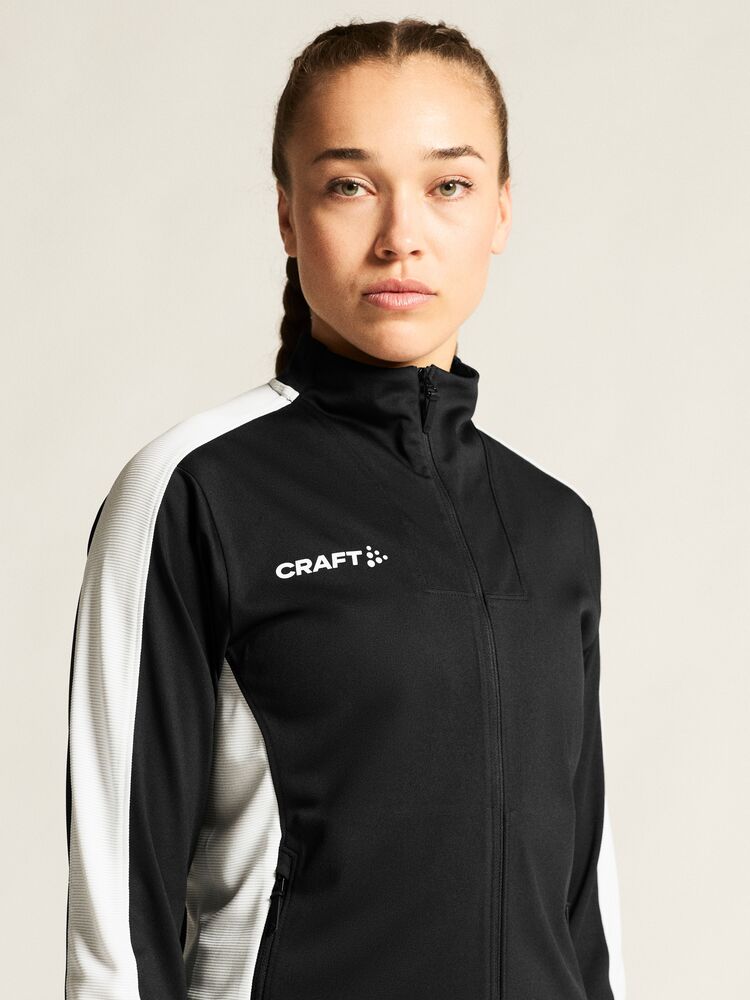 Craft Evolve 2.0 Contrast Full Zip Jacket W - Black/Contrast white [999W] / XS