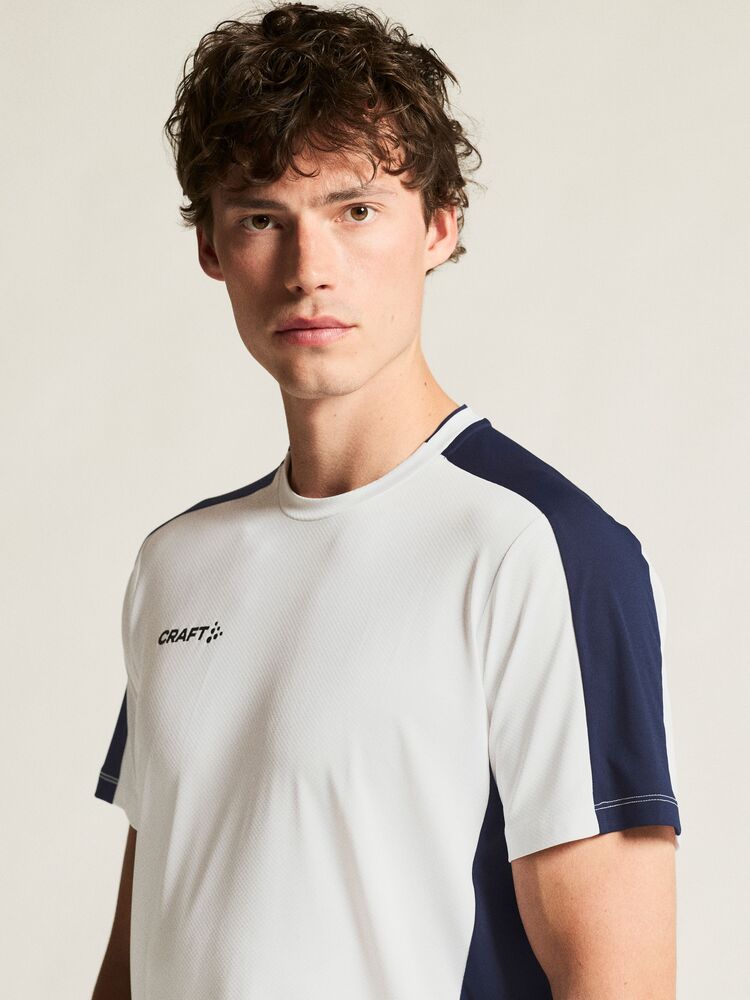 Craft Evolve 2.0 Contrast Jersey M - White/Navy [100N] / XS