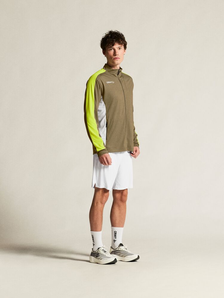 Craft Evolve 2.0 Contrast Full Zip Jacket M - Raw/Contrast yellow [237Y] / XS