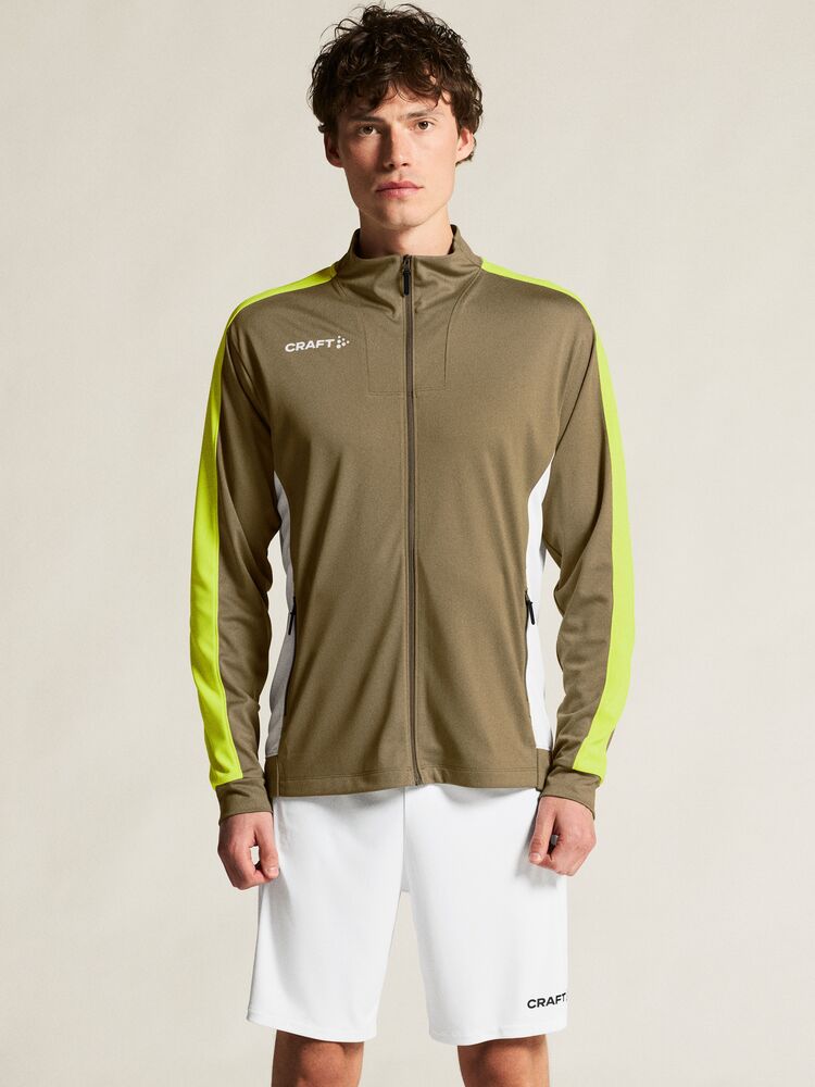 Craft Evolve 2.0 Contrast Full Zip Jacket M - Raw/Contrast yellow [237Y] / XS