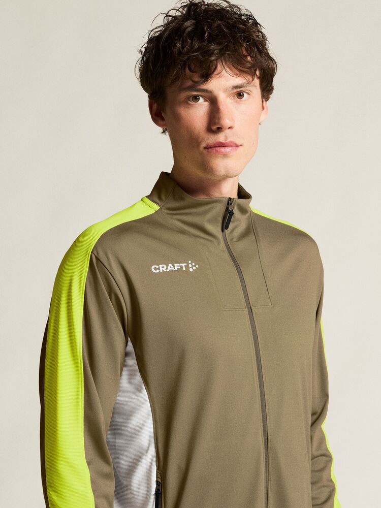 Craft Evolve 2.0 Contrast Full Zip Jacket M - Raw/Contrast yellow [237Y] / XS
